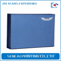 Sencai classical style book shape box with wing logo